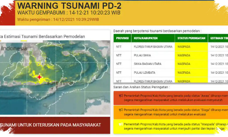 Tsunami Mbay 2026 Menambah Catatan 10 Gempa Besar NTT, Flores 1992 Terparah