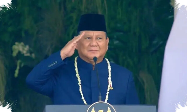 Upacara HUT ke-81 RI Dinilai Tertib, Prabowo Beri Arahan Khusus kepada Komandan