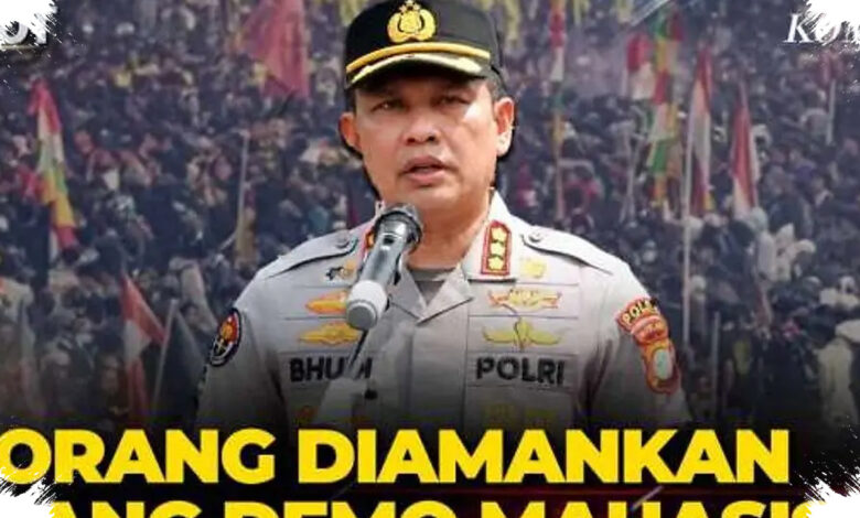 Tanpa Senjata Api, 9.242 Petugas Amankan Aksi BEM UI di Pusat Aktivitas Jakarta