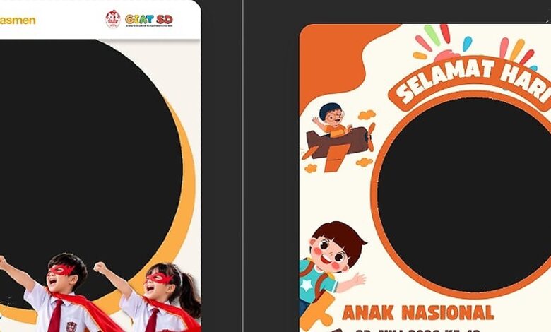 20 Pilihan Twibbon Hari Anak Nasional 2026, Unggah Foto dan Bagikan Pesannya