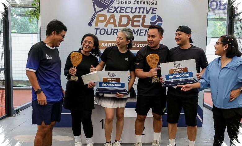 Antam Kuasai Ganda Putra, BRI Menang di Putri pada Padel Eksekutif Jakarta