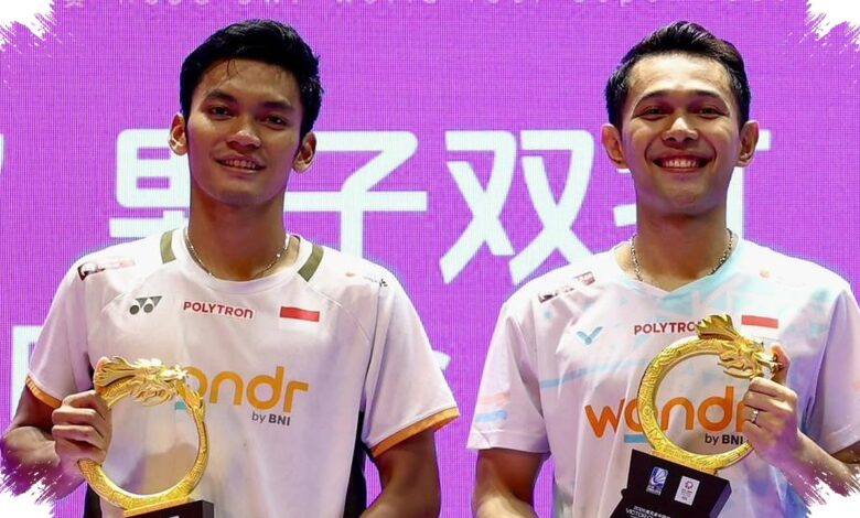 Final Ketat China Open Berujung Comeback, Fajar/Fikri Hentikan Pasangan Nomor Satu Dunia