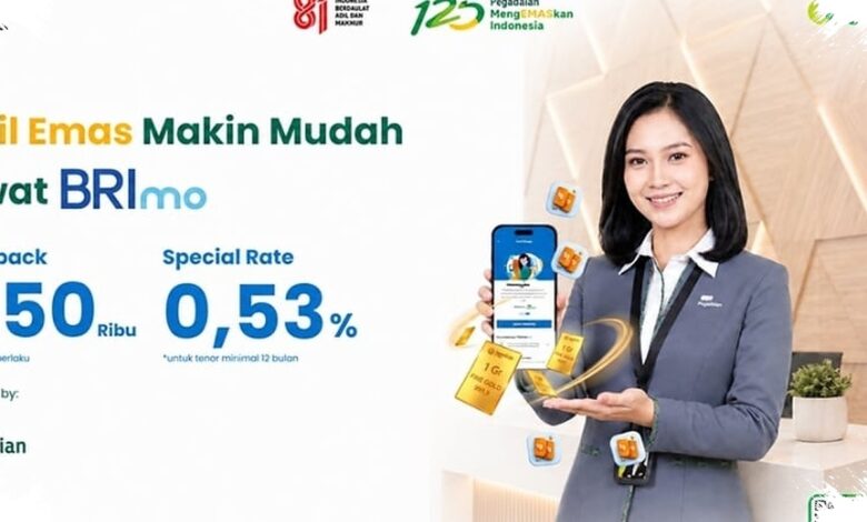 Mulai dari 1 Gram, Cicil Emas BRImo Buka Peluang Cashback hingga Rp150 Ribu