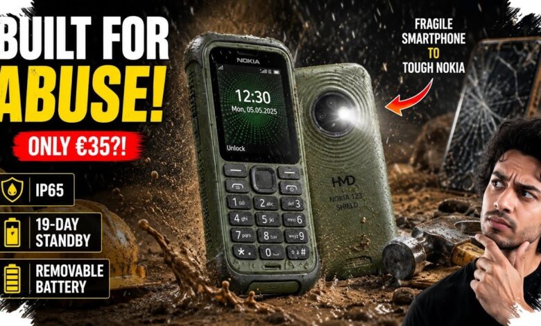 Nokia 123 Shield Siaga hingga 19 Hari, Ponsel Tombol untuk Kondisi Berat