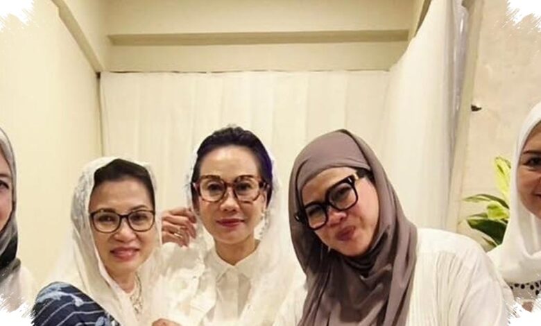 Pesan Donna Agnesia Usai Hadiri Tahlil Rachmat Gobel, Hijab Putih Jadi Wujud Toleransi