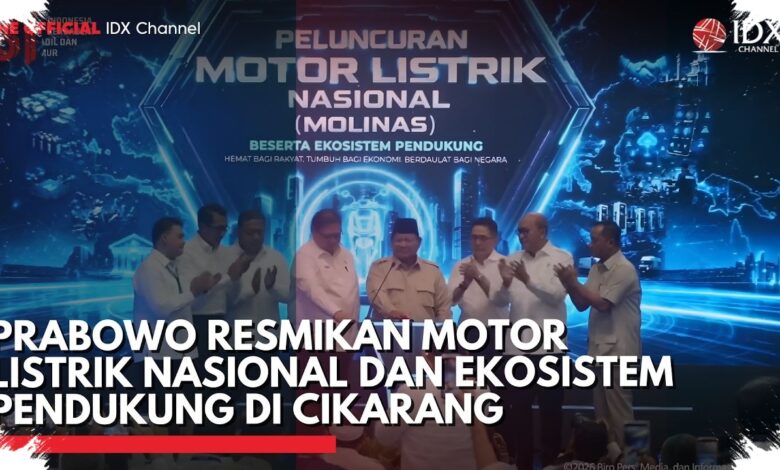 Produksi 20.000 Motor Listrik Disorot Prabowo, Molinas Kejar Akses Lebih Ringan