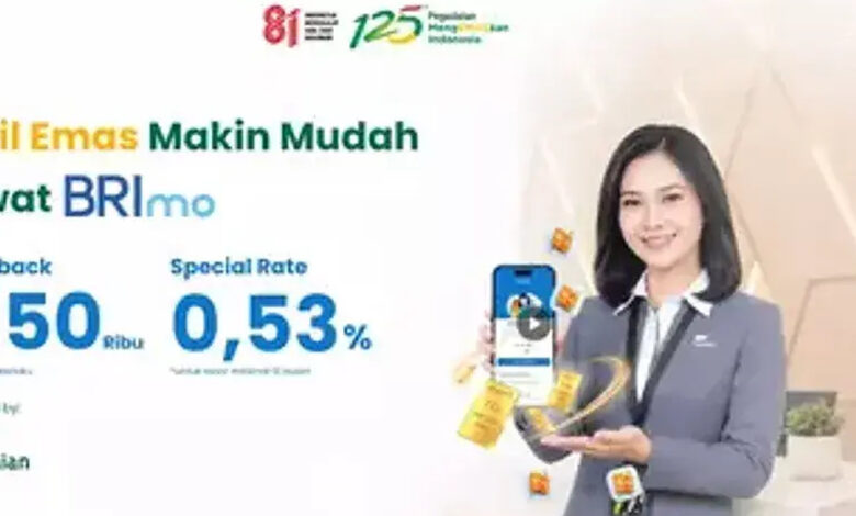 Tabungan atau Cicil Emas Lewat BRImo, Ini Syarat Promo hingga Desember 2026